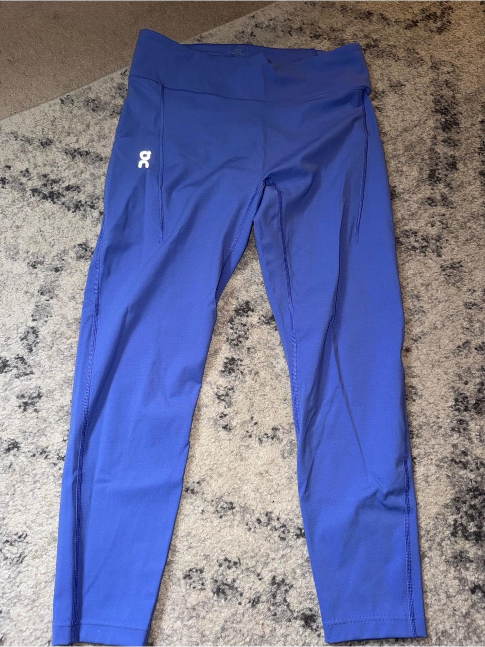 On Cloud OQ Running Running Blue Performance Leggings